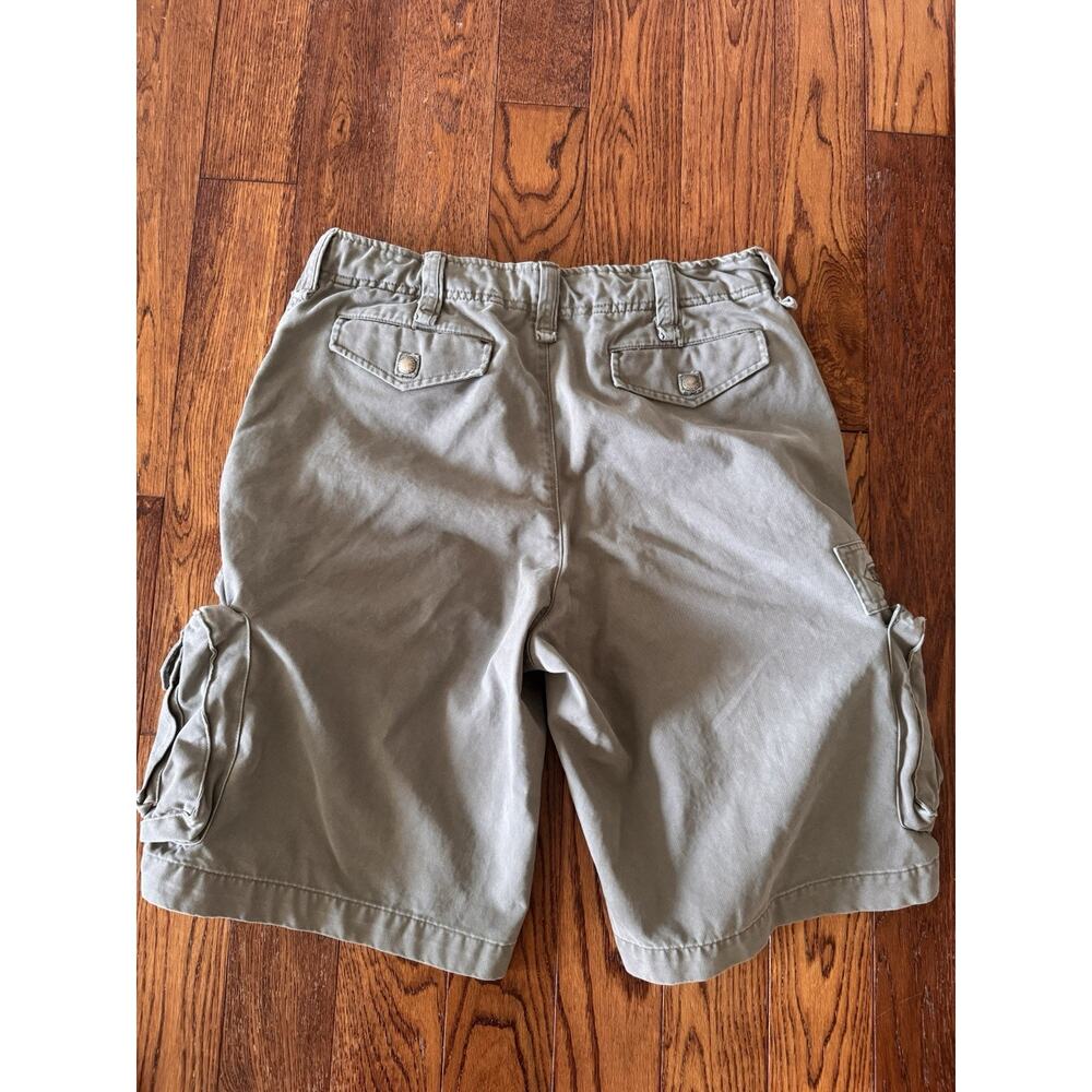 Vintage Polo Ralph Lauren Paratrooper Cargo Shorts Mens 35 Gray Military Utility - Picture 3 of 14